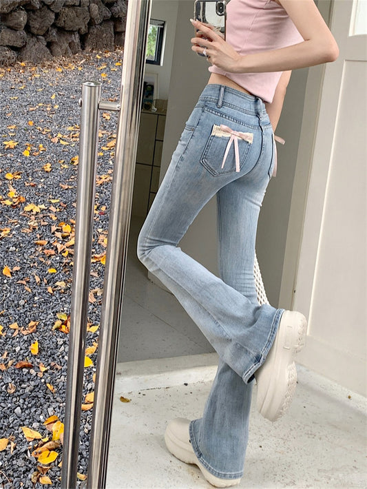 デニム ロングパンツ