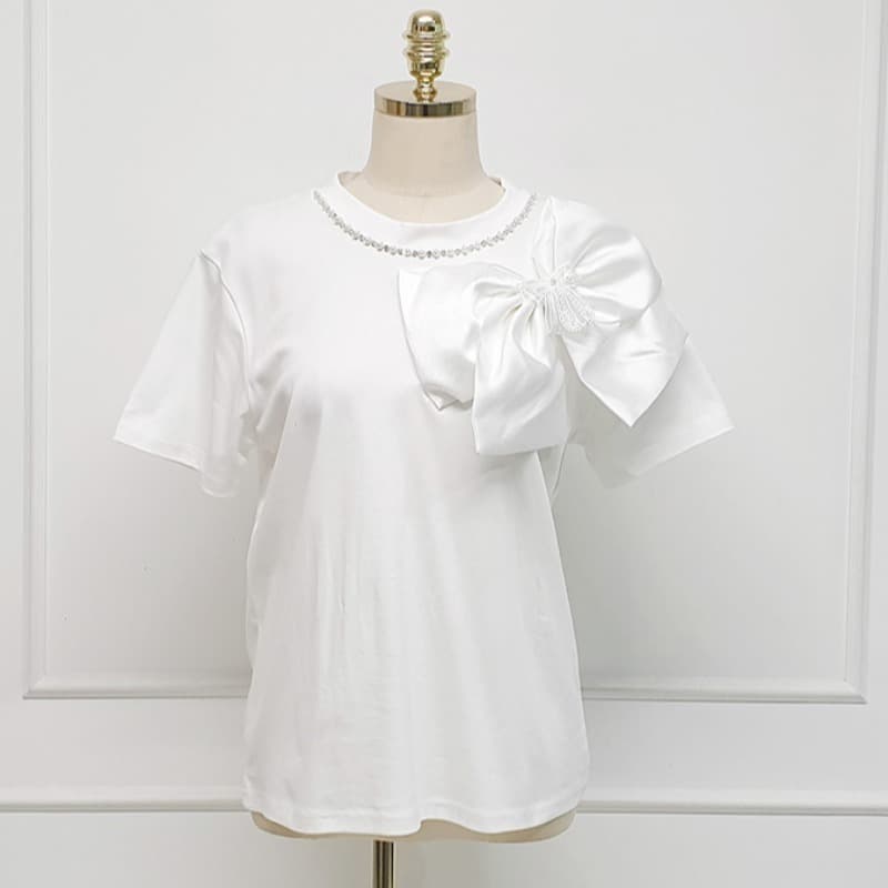 大きめリボントップス Ｔシャツ