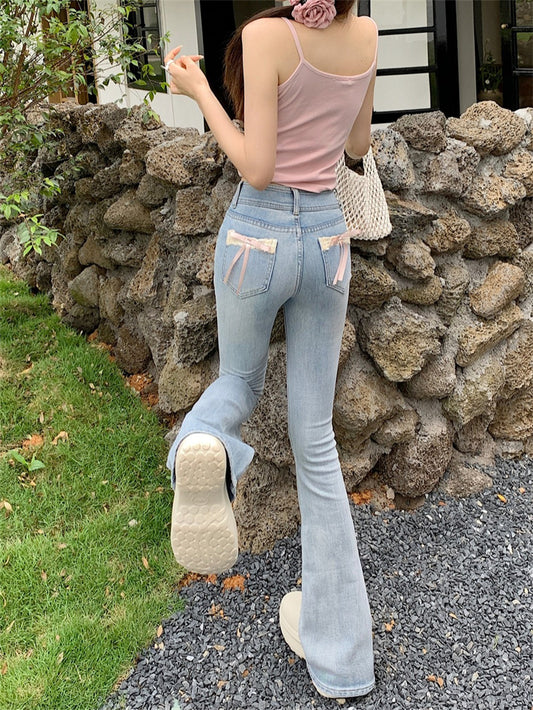 デニム ロングパンツ